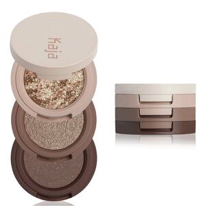Kaja Shimmer Eyeshadow Trio - Gold and Brown Hues